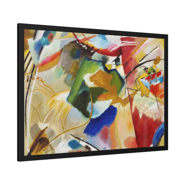 93855-17.jpg Painting with Green Center by Wassily Kandinsky Framed Poster