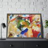 93855-19.jpg Painting with Green Center by Wassily Kandinsky Framed Poster