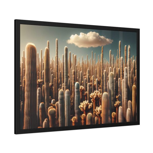 93855-196.jpg Forest of Tall Cactus Plants Framed Poster