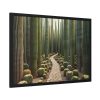 Walkway Meandering Through a Forest of Organ Pipe Cactus Framed Poster