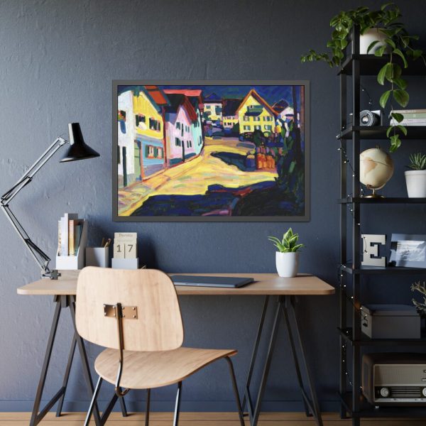 93855-22.jpg Murnau, Burggrabenstrasse 1 (1908) by Wassily Kandinsky Framed Poster