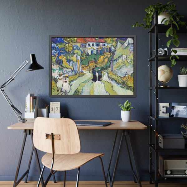 93855-221.jpg Vincent van Gogh's Stairway at Auvers Framed Poster