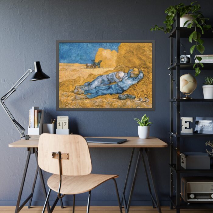 Vincent van Gogh's The Siesta Framed Poster - Image 7