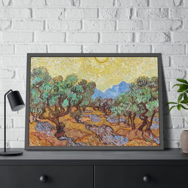 Vincent van Gogh's Olive Trees Framed Poster