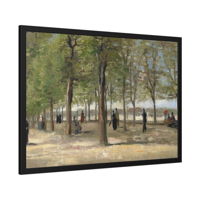 Vincent van Gogh's Terrace in the Luxembourg Gardens Framed Poster - Image 6