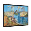 93855-248.jpg Vincent van Gogh's The Langlois Bridge at Arles with Women Washing Framed Poster