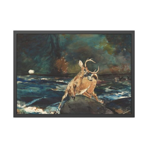 93855-267.jpg A Good Shot, Adirondacks by Winslow Homer Framed Poster