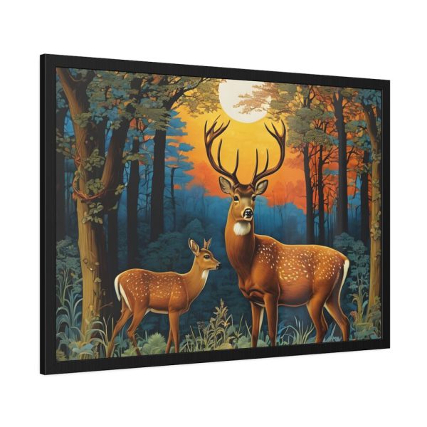 93855-280.jpg Deer and Deer in the Forest Framed Poster
