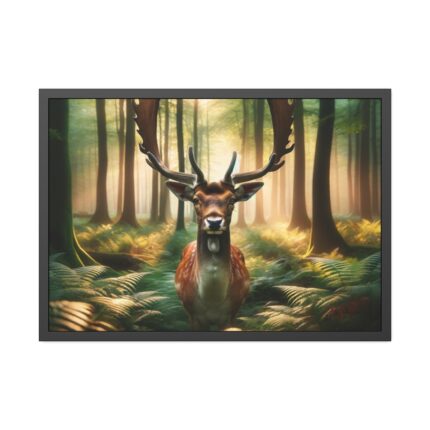 Deer in Forest Poster