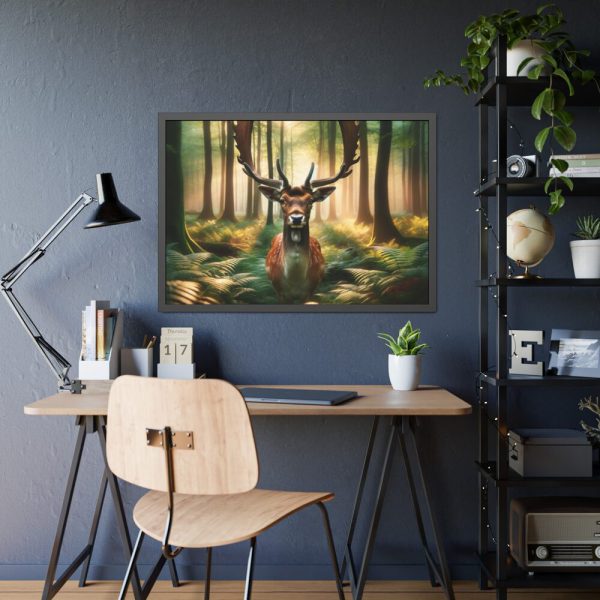 93855-297.jpg Deer in Forest Poster