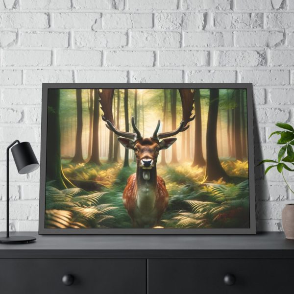 93855-298.jpg Deer in Forest Poster