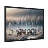 93855-300.jpg Reindeer in a Snowy Landscape Framed Poster