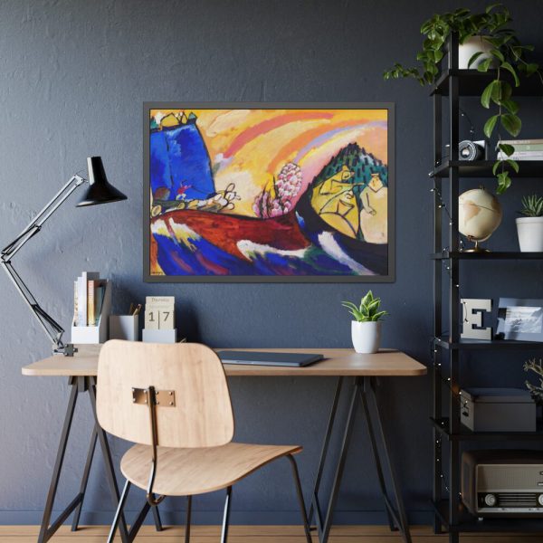 93855-34.jpg Painting with Troika by Wassily Kandinsky Framed Poster