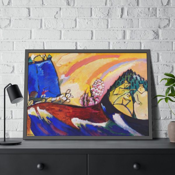 93855-35.jpg Painting with Troika by Wassily Kandinsky Framed Poster