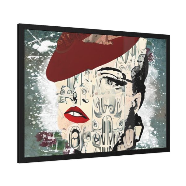 93855-41.jpg Fashionable Vintage Woman Framed Poster