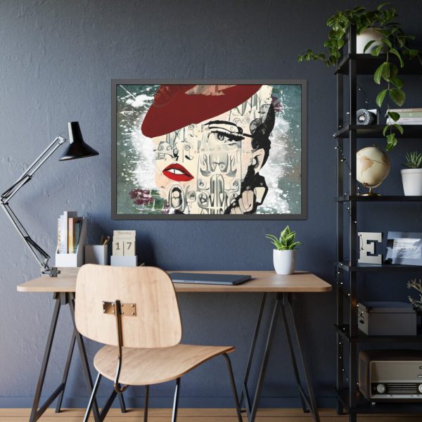 93855-42.jpg Fashionable Vintage Woman Framed Poster