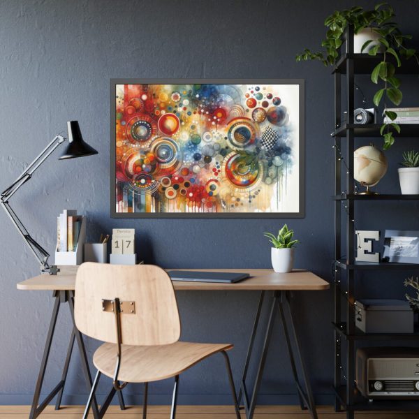 93855-76.jpg Boho Vibrant and Colorful Composition Framed Poster
