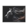 93855-78.jpg Black Spanish Horse Framed Poster