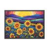 Whimsical Sunflower Field Art Framed Poster