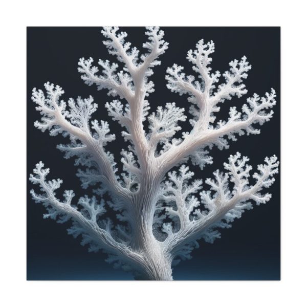 101419-1.jpg Coral Against a Dark Blue Background Standard Canvas