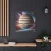 Majestic Gas Giant With Intricate Rings Standard Canvas