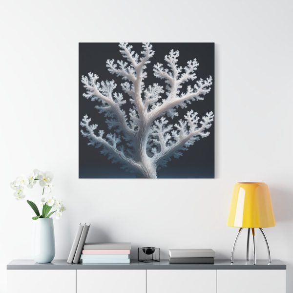 101419-2.jpg Coral Against a Dark Blue Background Standard Canvas