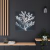 101419-3.jpg Coral Against a Dark Blue Background Standard Canvas
