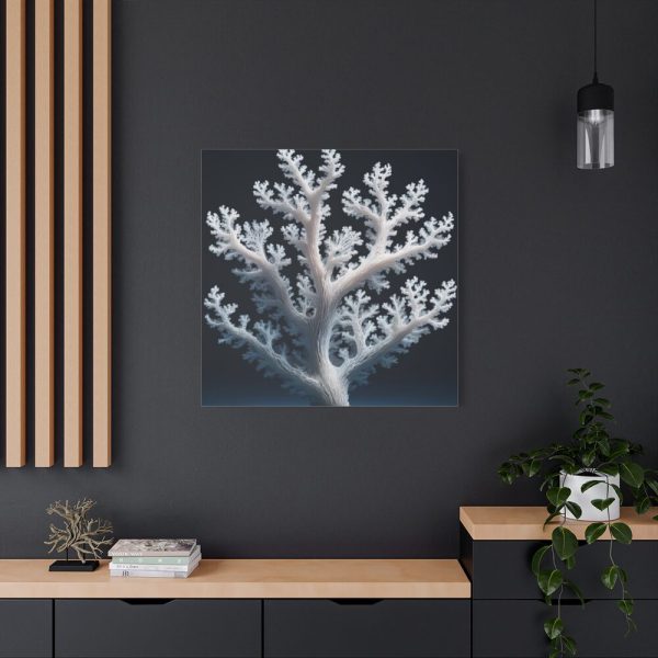 101419-3.jpg Coral Against a Dark Blue Background Standard Canvas