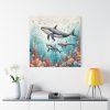 101419-42.jpg Watercolor Whales Under The Sea Standard Canvas