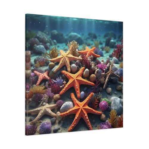 101419-45.jpg Assortment Of Colorful Starfish Standard Canvas