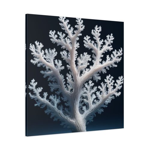 101419.jpg Coral Against a Dark Blue Background Standard Canvas