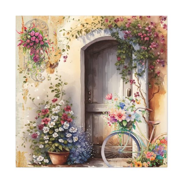 101419-56.jpg Watercolor Floral Front Door Bike Standard Canvas