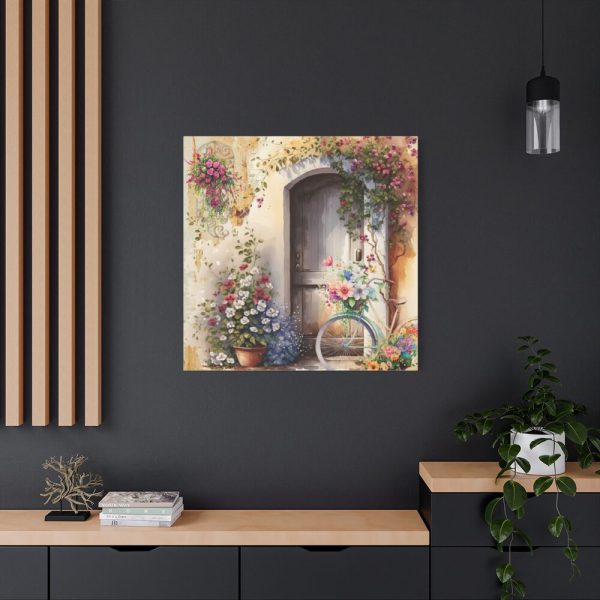 101419-58.jpg Watercolor Floral Front Door Bike Standard Canvas