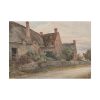 Thatched Cottage with Barn Adjoining Poster