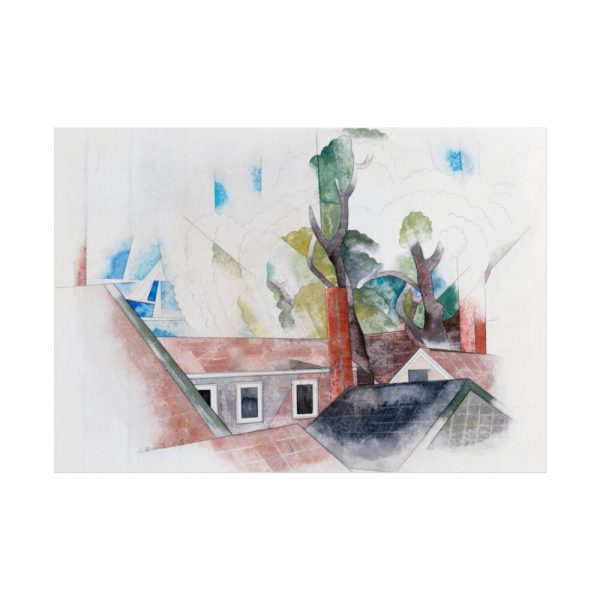 Rooftops and Trees by Charles Demuth Poster