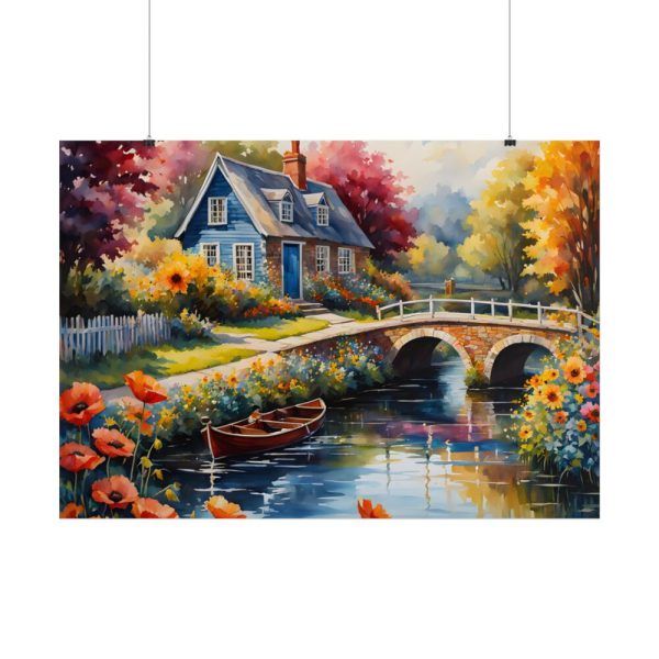 101875-126.jpg Cottage By A River Poster