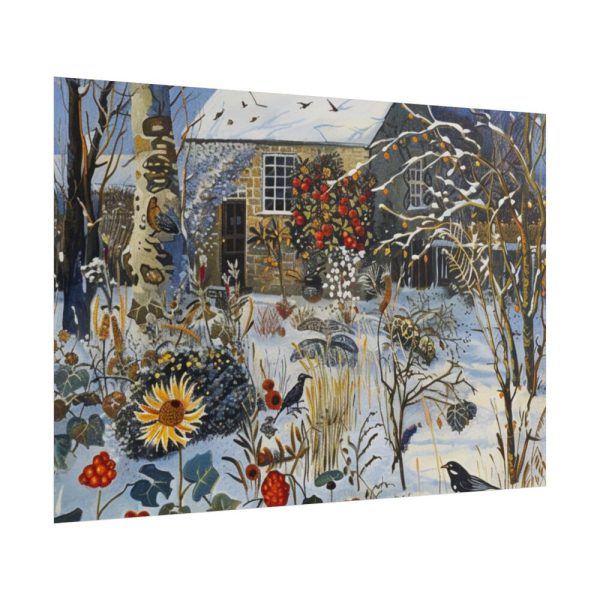 101875-132.jpg Winter Snow Whimsical Landscape Art Poster