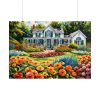 101875-141.jpg Country Cottage Garden Poster
