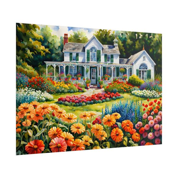 101875-142.jpg Country Cottage Garden Poster