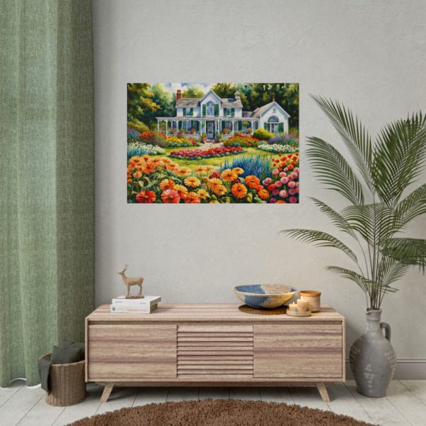 101875-143.jpg Country Cottage Garden Poster