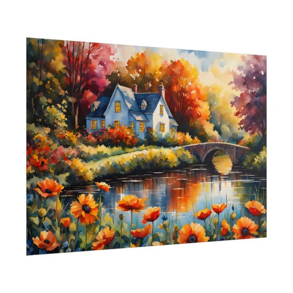 Riverside Cottage Poster