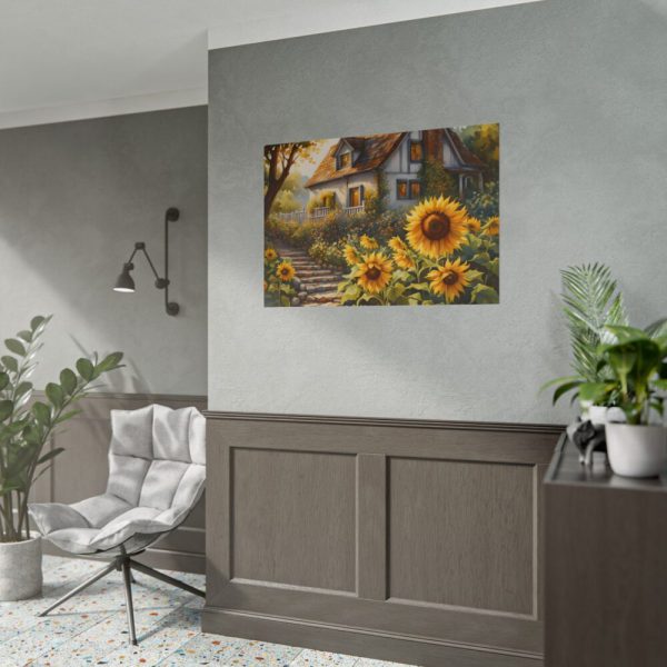 Sunflower Cottage Poster