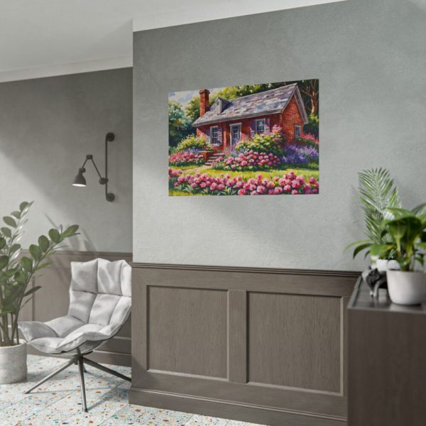 101875-164.jpg Cottage Garden Pink Flowers Poster