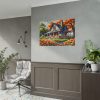101875-169.jpg Old Fashioned Rustic Cottage in a Flower Garden Poster