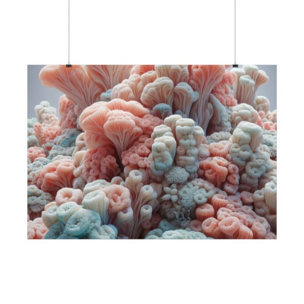 101875-196.jpg Close-Up of Intricate Coral Structures Poster