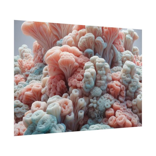 101875-197.jpg Close-Up of Intricate Coral Structures Poster