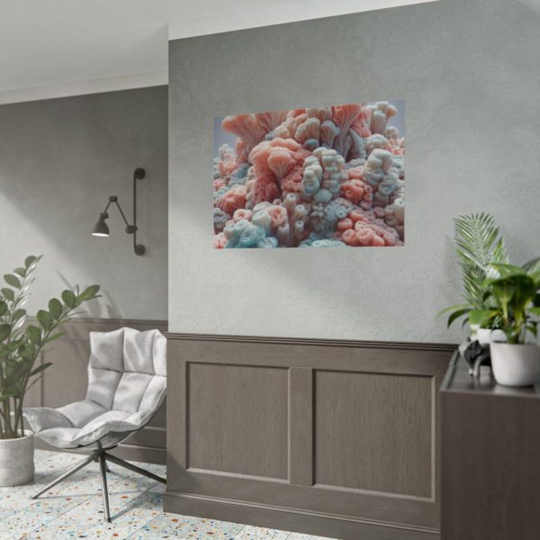 101875-199.jpg Close-Up of Intricate Coral Structures Poster