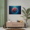 101875-208.jpg Coral With Surrounding Water Bubbles Poster
