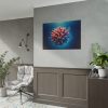 101875-209.jpg Coral With Surrounding Water Bubbles Poster
