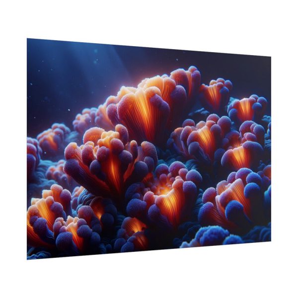 101875-217.jpg Vibrant and Dynamic Texture of Marine Corals Poster